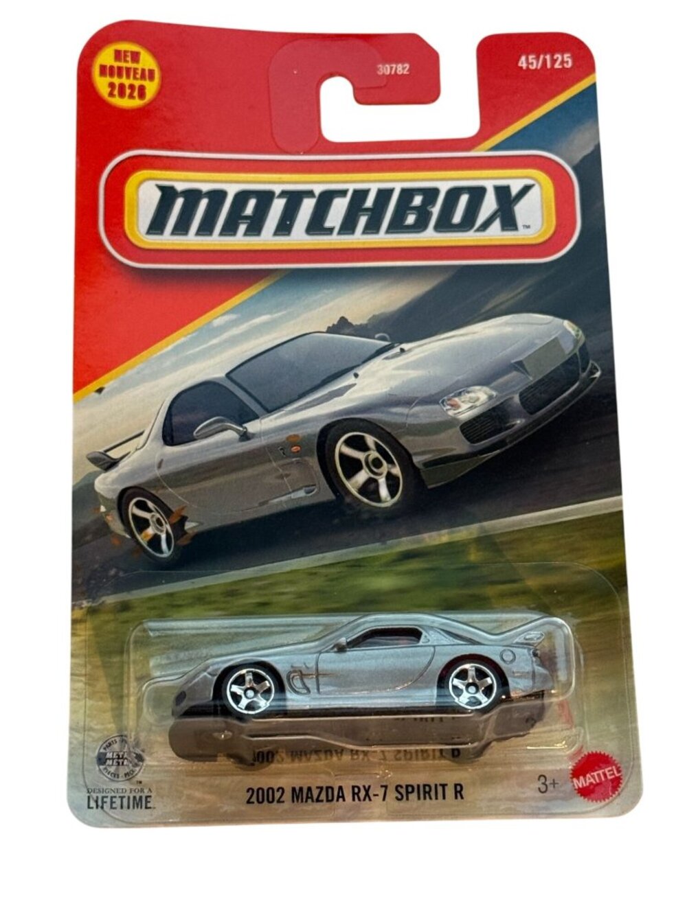 Matchbox 2026 2002 Mazda RX-7 Spirit R 45/125 Gray Diecast Car New